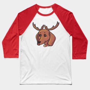 Christmas Dachshund Baseball T-Shirt